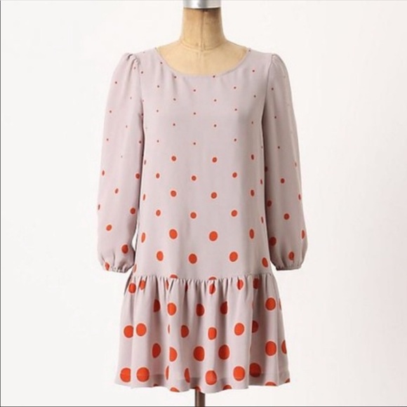 Anthropologie Dresses & Skirts - Meadow Rue Minutiae Polk Dot pockets Dress Size 4